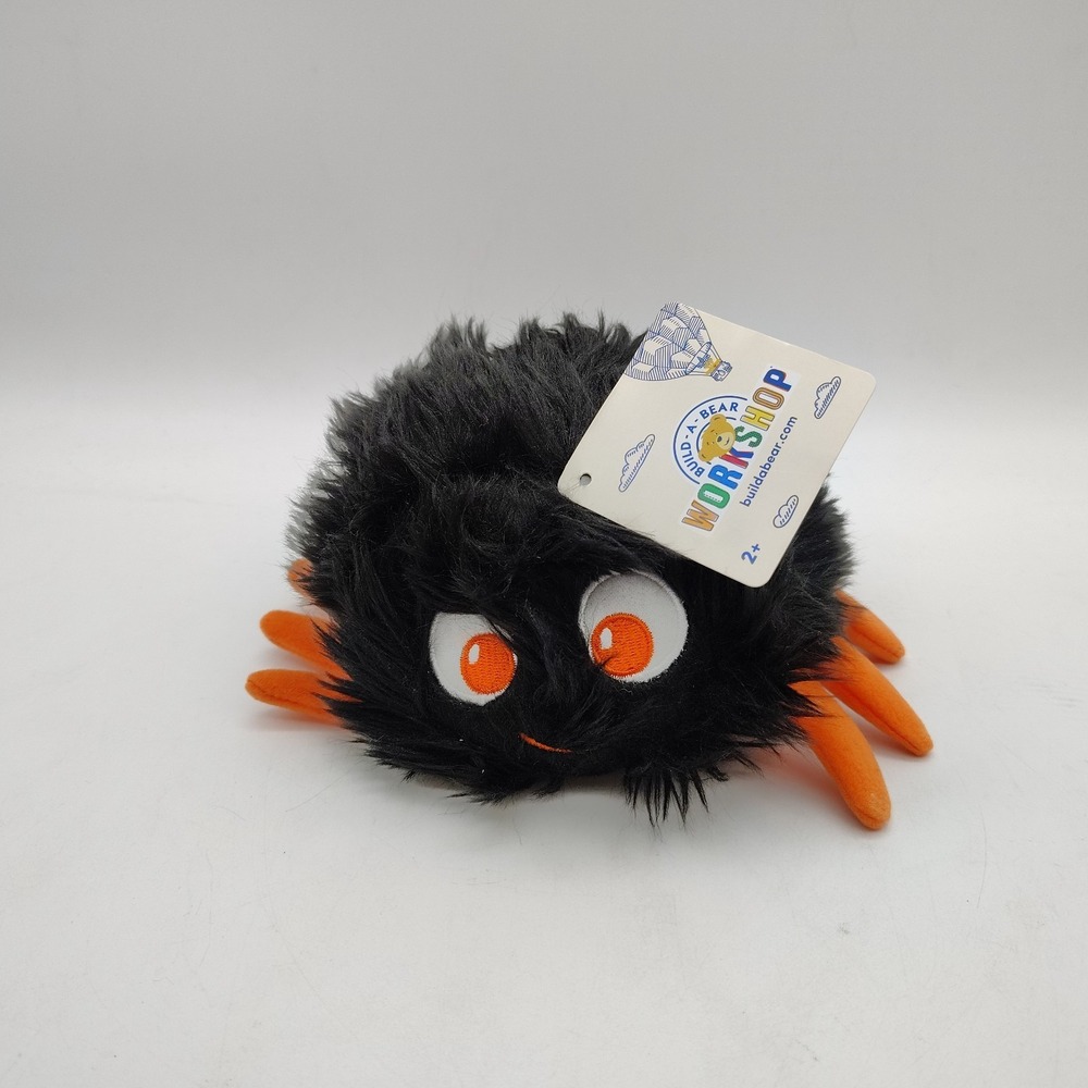 Build A Bear Halloween Buddies Scare Antula Spider Black & Orange‎ Small Fry Bug